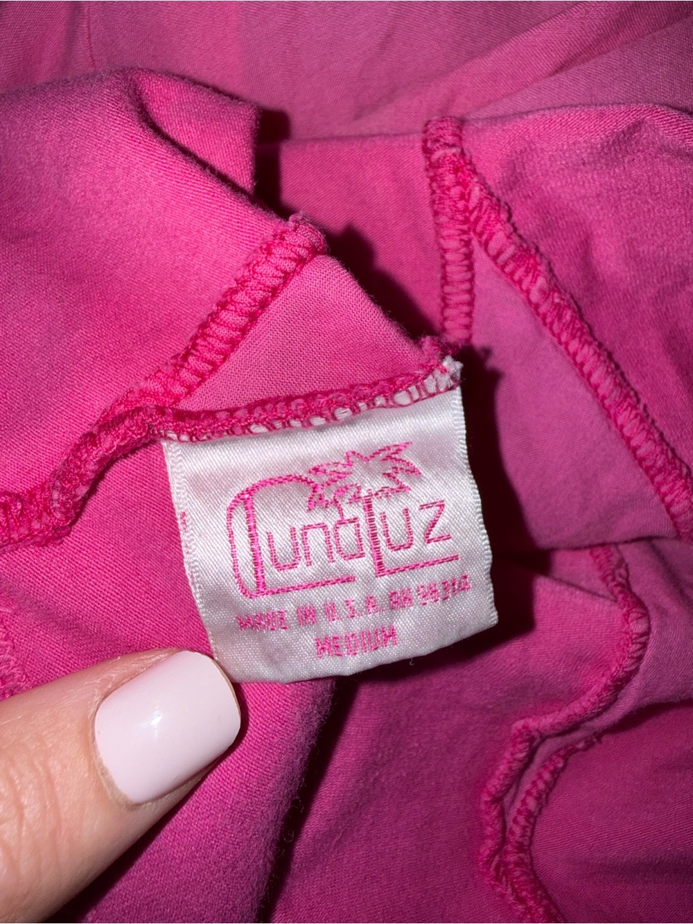Luna Luz pink gypsy ruffle Skirt size M medium - rare! - Picture 4 of 7
